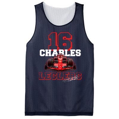 Cool Charles Leclerc 16 F1 Racing Mesh Reversible Basketball Jersey Tank