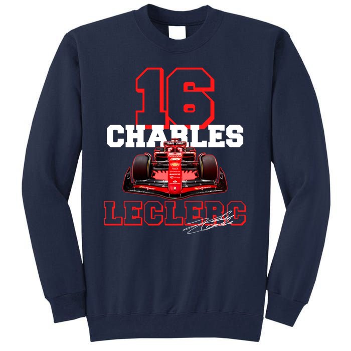 Cool Charles Leclerc 16 F1 Racing Tall Sweatshirt