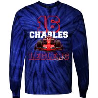 Cool Charles Leclerc 16 F1 Racing Tie-Dye Long Sleeve Shirt