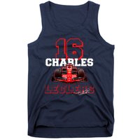 Cool Charles Leclerc 16 F1 Racing Tank Top