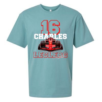 Cool Charles Leclerc 16 F1 Racing Sueded Cloud Jersey T-Shirt