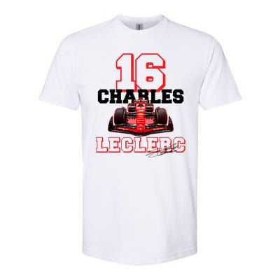 Cool Charles Leclerc 16 F1 Racing Softstyle CVC T-Shirt