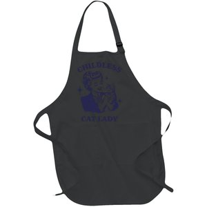 Childless Cat Lady Kamala 2024 Harris Feminist Women Rights Gift Full-Length Apron With Pockets