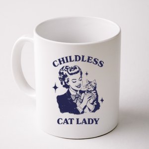 Childless Cat Lady Kamala 2024 Harris Feminist Women Rights Gift Coffee Mug