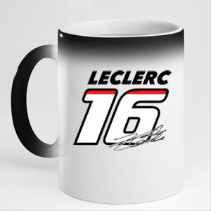 Cool Charles Leclerc 16 F1 Racing 11oz Black Color Changing Mug