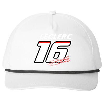 Cool Charles Leclerc 16 F1 Racing Snapback Five-Panel Rope Hat