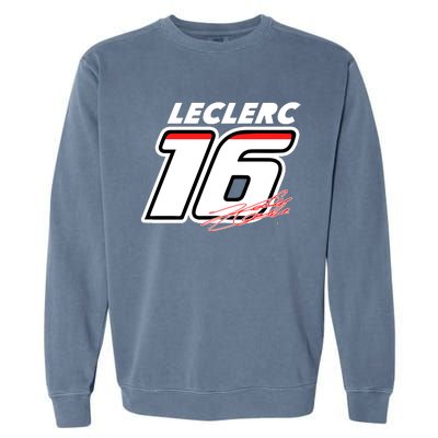 Cool Charles Leclerc 16 F1 Racing Garment-Dyed Sweatshirt