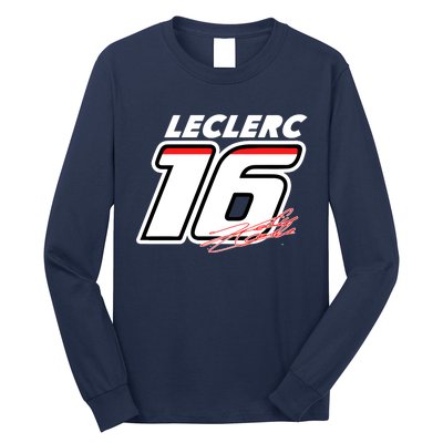 Cool Charles Leclerc 16 F1 Racing Long Sleeve Shirt