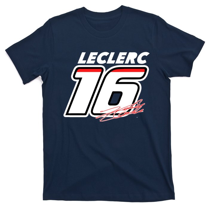 Cool Charles Leclerc 16 F1 Racing T-Shirt