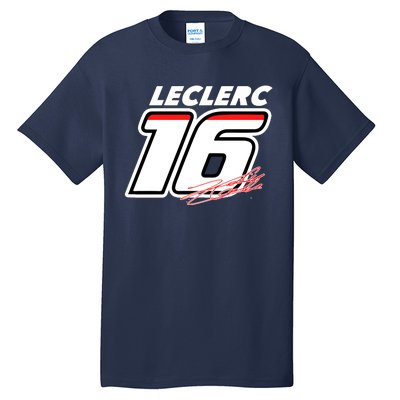 Cool Charles Leclerc 16 F1 Racing Tall T-Shirt