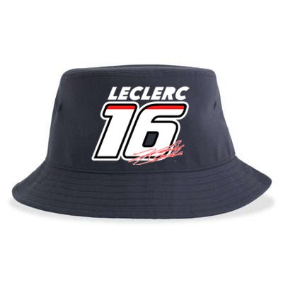 Cool Charles Leclerc 16 F1 Racing Sustainable Bucket Hat