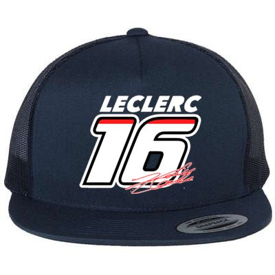 Cool Charles Leclerc 16 F1 Racing Flat Bill Trucker Hat