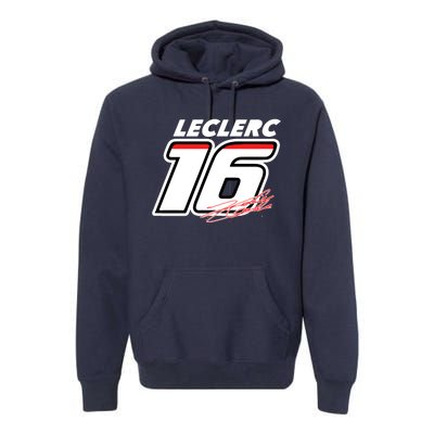 Cool Charles Leclerc 16 F1 Racing Premium Hoodie