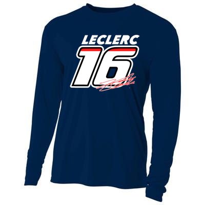 Cool Charles Leclerc 16 F1 Racing Cooling Performance Long Sleeve Crew