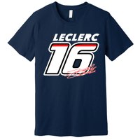 Cool Charles Leclerc 16 F1 Racing Premium T-Shirt