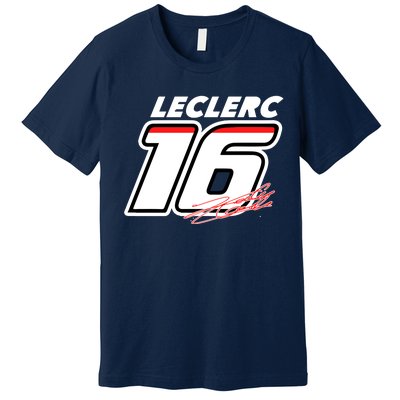 Cool Charles Leclerc 16 F1 Racing Premium T-Shirt