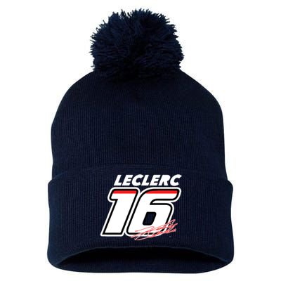 Cool Charles Leclerc 16 F1 Racing Pom Pom 12in Knit Beanie