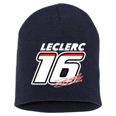 Cool Charles Leclerc 16 F1 Racing Short Acrylic Beanie