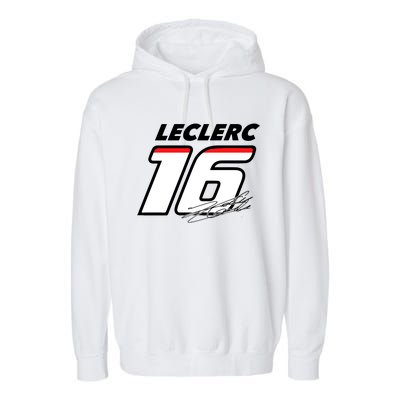 Cool Charles Leclerc 16 F1 Racing Garment-Dyed Fleece Hoodie