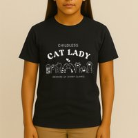 Childless Cat Lady  Beware Of Sharp Claws T-Shirt