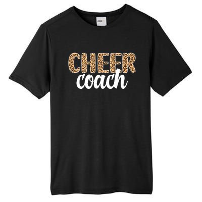 Cheer Coach Leopard Cheerleading Coach Tall Fusion ChromaSoft Performance T-Shirt