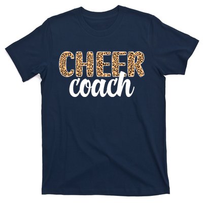 Cheer Coach Leopard Cheerleading Coach T-Shirt