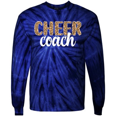 Cheer Coach Leopard Cheerleading Coach Tie-Dye Long Sleeve Shirt