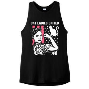 Childless Cat Lady For Cat Mom Women Cat Ladies Ladies PosiCharge Tri-Blend Wicking Tank