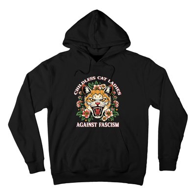 Childless Cat Ladies Against Fascism Hoodie