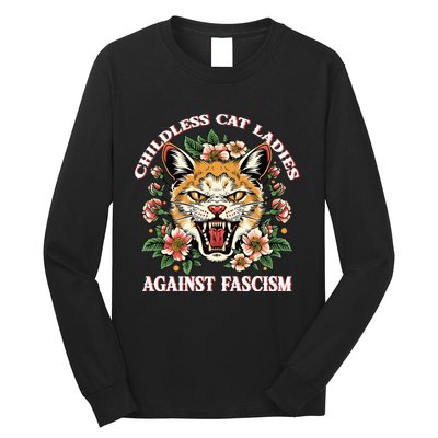 Childless Cat Ladies Against Fascism Long Sleeve Shirt