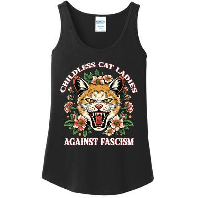 Childless Cat Ladies Against Fascism Ladies Essential Tank