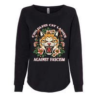 Childless Cat Ladies Against Fascism Womens California Wash Sweatshirt