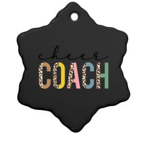 Cheer Coach Leopard Cheerleading Props Cute Cheer For Coach Ceramic Star Ornament