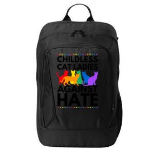 Childless Cat Ladies Against Hate Vote For Kamala Harris City Backpack