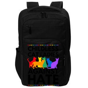 Childless Cat Ladies Against Hate Vote For Kamala Harris Impact Tech Backpack