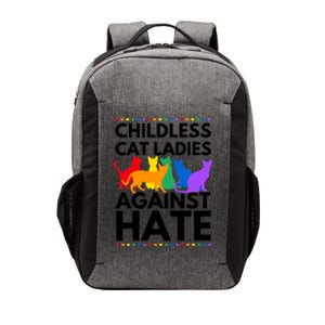 Childless Cat Ladies Against Hate Vote For Kamala Harris Vector Backpack