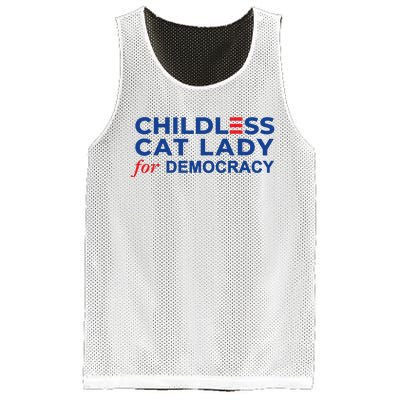 Childless Cat Lady For Democracy Voting Election 2024 Usa Mesh Reversible Basketball Jersey Tank