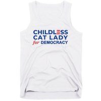 Childless Cat Lady For Democracy Voting Election 2024 Usa Tank Top