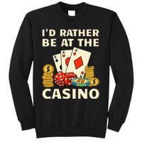 Cool Casino Lover Art For Women Casino Gambling Gambler Sweatshirt