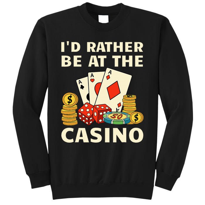 Cool Casino Lover Art For Women Casino Gambling Gambler Sweatshirt