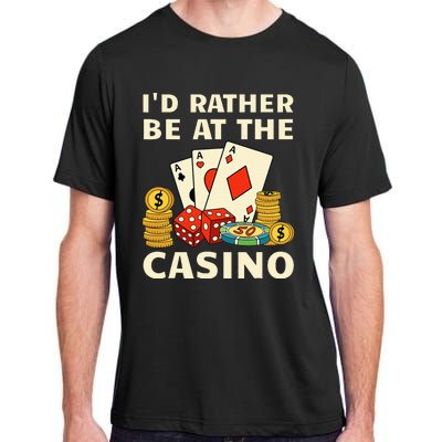 Cool Casino Lover Art For Women Casino Gambling Gambler Adult ChromaSoft Performance T-Shirt