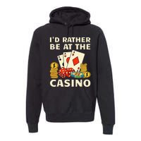 Cool Casino Lover Art For Women Casino Gambling Gambler Premium Hoodie