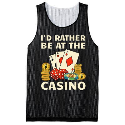 Cool Casino Lover Art For Women Casino Gambling Gambler Mesh Reversible Basketball Jersey Tank