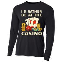 Cool Casino Lover Art For Women Casino Gambling Gambler Cooling Performance Long Sleeve Crew