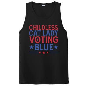 Childless Cat Lady Voting Blue Graphic PosiCharge Competitor Tank