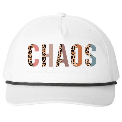 Chaos Coordinator Leopard Snapback Five-Panel Rope Hat