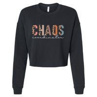 Chaos Coordinator Leopard Cropped Pullover Crew