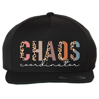 Chaos Coordinator Leopard Wool Snapback Cap