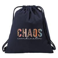 Chaos Coordinator Leopard Drawstring Bag