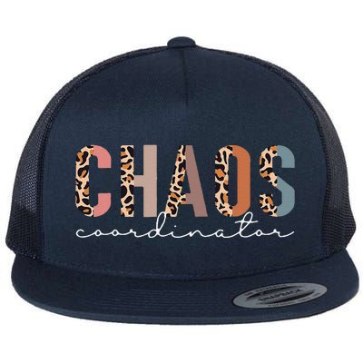 Chaos Coordinator Leopard Flat Bill Trucker Hat